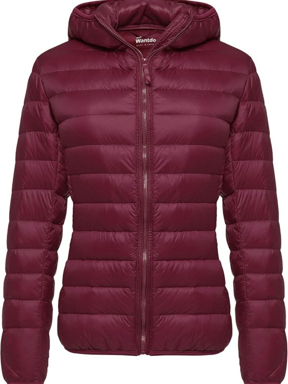Lightweight Packable Hooded Puffer Jacket for Women - Warm Down Coat